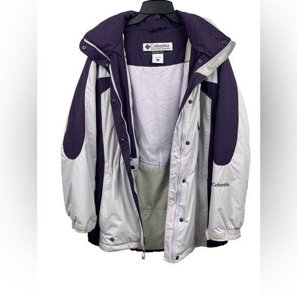 Columbia Full Zip Hooded Coat in Purple Size Small Women's - Picture 5 of 9
